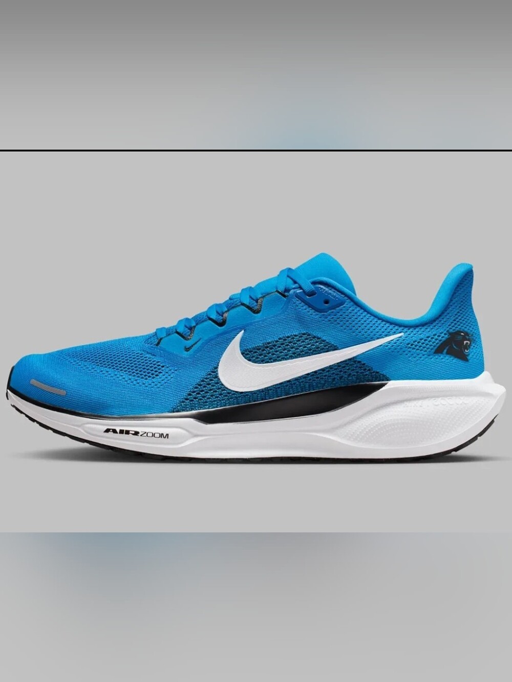 Nike FIRE! NWOB! Blue Carolina Panthers Air Zoom Pegasus 41 Sneakers. Ss 9. R2S!